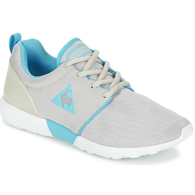 Le Coq Sportif Dynacomf W Text Gris / Bleu Chaussures Baskets Basses Femme